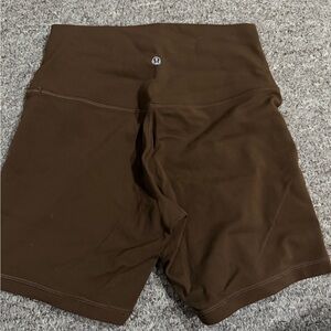 Lululemonn align shorts size 6 - brown
